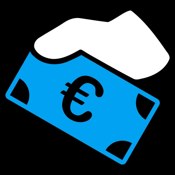 Ícone de pagamento em euros — Fotografia de Stock