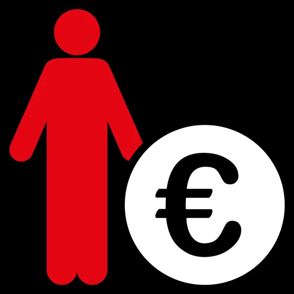 Euro Investor Icon — Stock Photo, Image