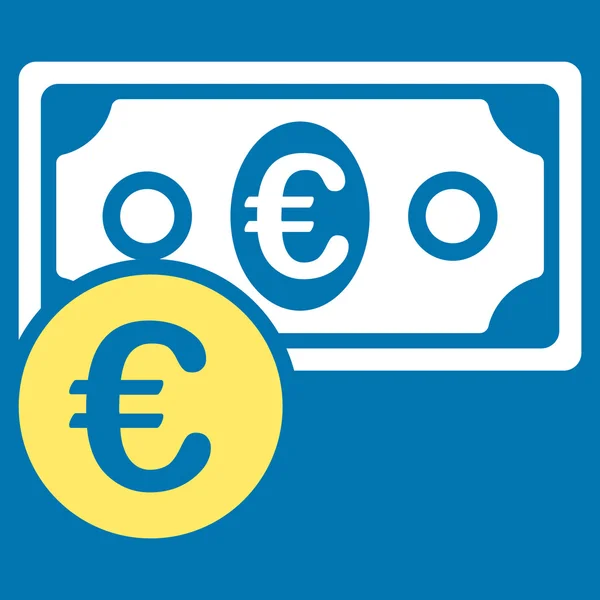 Euro Cash geld pictogram — Stockfoto