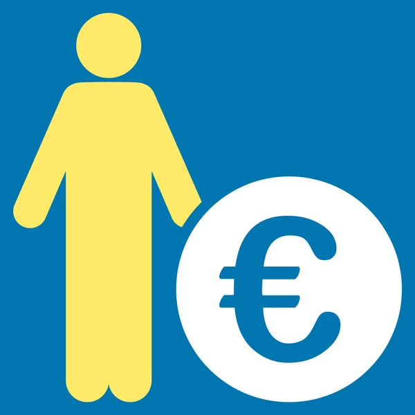 Euro Investor Icon — Stock Photo, Image