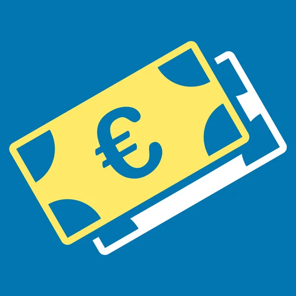 Banconote in euro Icona — Foto Stock