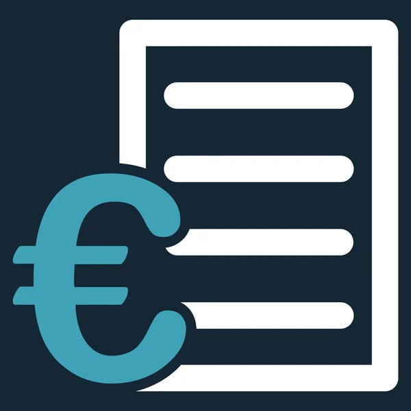 Euro Pricelist Icon — Stock Photo, Image