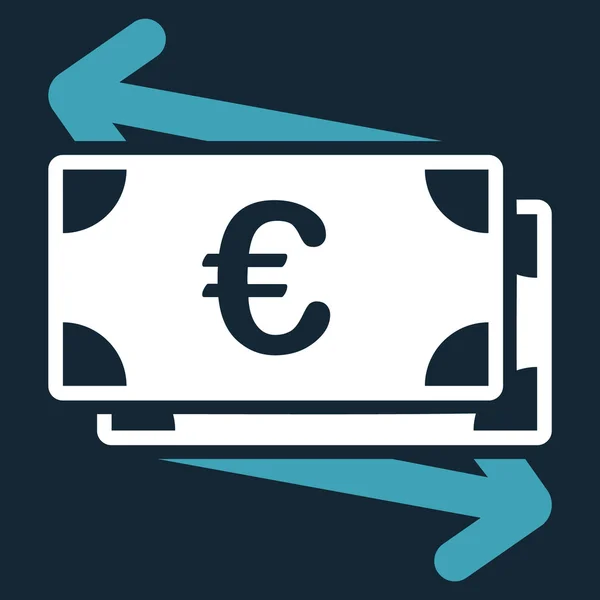 Euro Money Transfer Icon — Stock Photo, Image