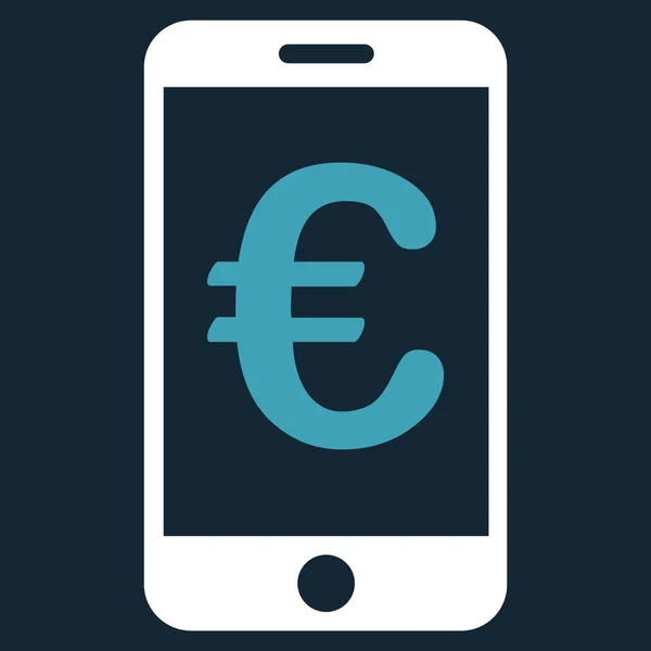 Euro mobiel betaalpictogram — Stockfoto