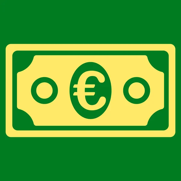 Euro-biljet pictogram — Stockfoto