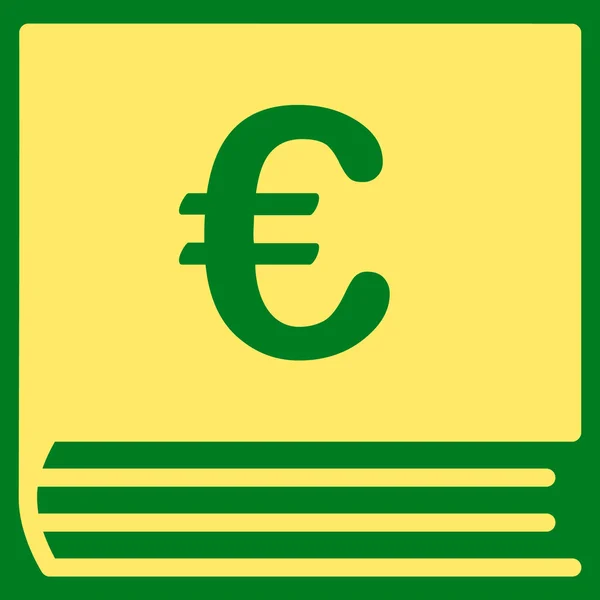 Euro defter tutma simgesi — Stok fotoğraf