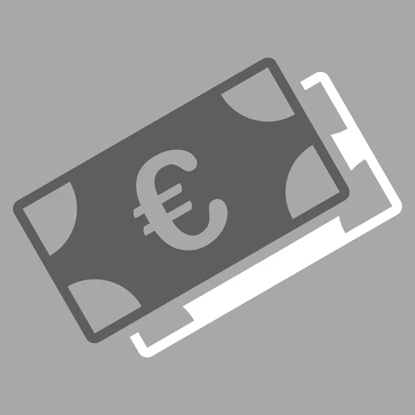 Euro bankbiljetten pictogram — Stockfoto