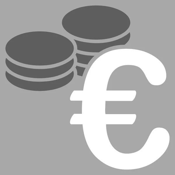 Euro Coins Icon — Stock Photo, Image