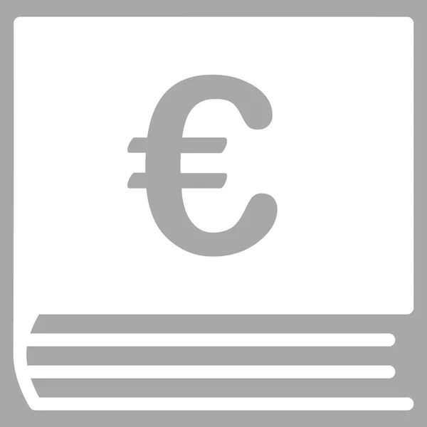 Euro könyvelés ikon — Stock Fotó