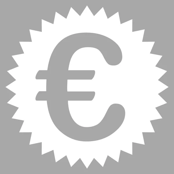 Icono de sello de garantía euro — Foto de Stock