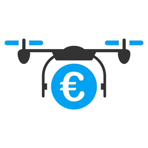 Euro Quadcopter platby ikona — Stock fotografie