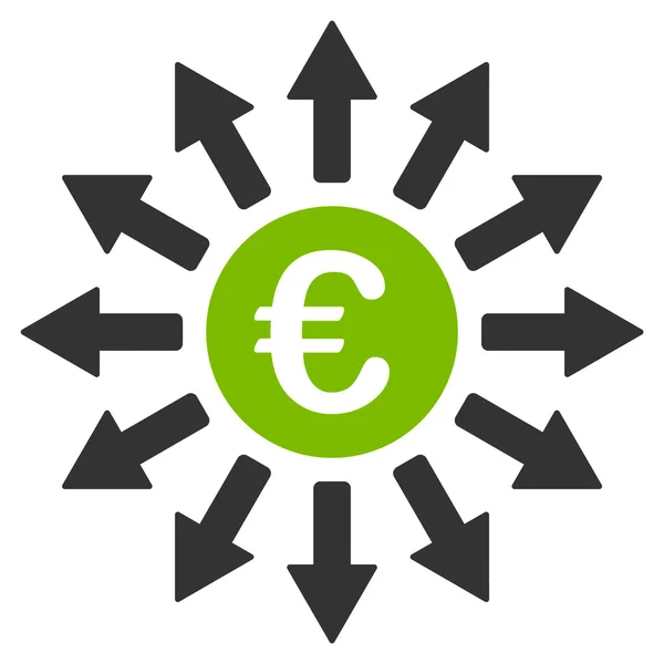 Icono de pagos en euros — Foto de Stock
