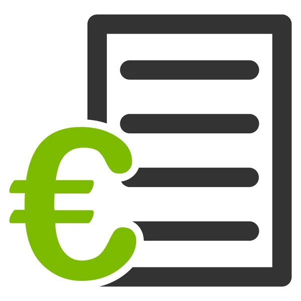 Euro Lista de precios Icono —  Fotos de Stock