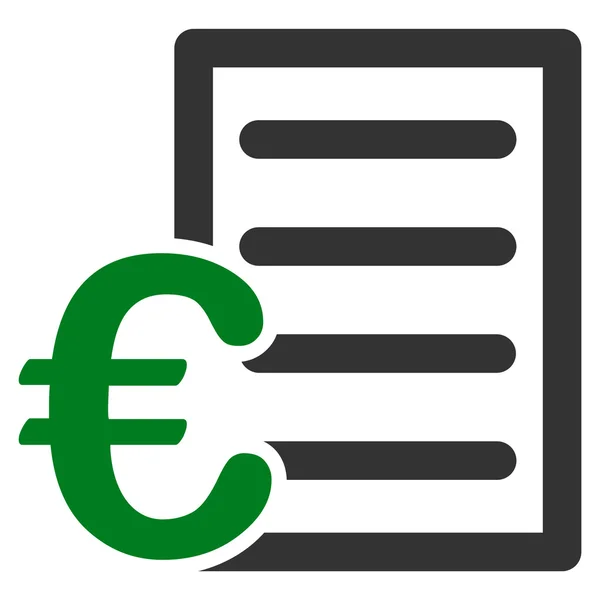 Euro Icona listino prezzi — Foto Stock