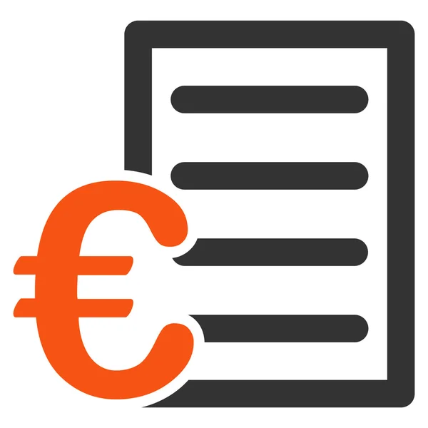 Euro Pricelist Icon — Stock Photo, Image