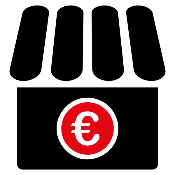 Ícone da loja euro — Fotografia de Stock