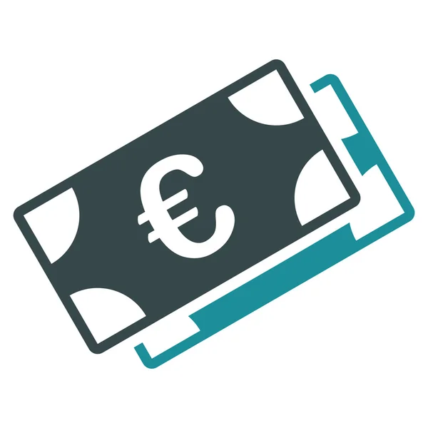 Euro Banknotes Icon — Stock Photo, Image