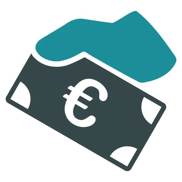 Euro ödeme simgesi — Stok fotoğraf