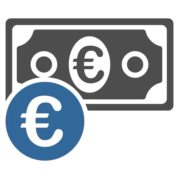 Euro nakit para simgesi — Stok fotoğraf