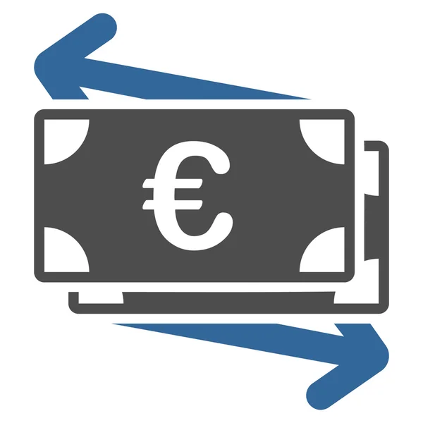 Euro geld Transfer pictogram — Stockfoto