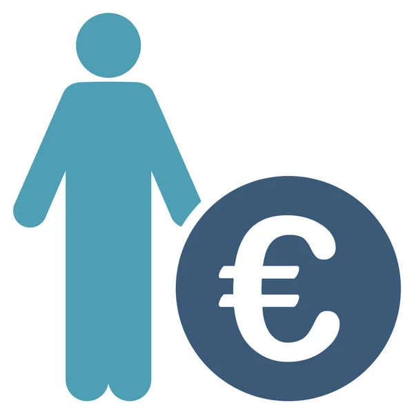 Euro Investor Icon — Stock Photo, Image