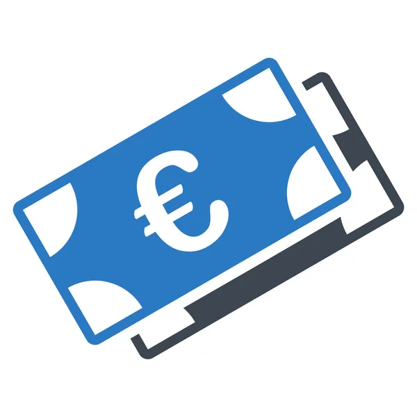 Ikona banknotów euro — Zdjęcie stockowe