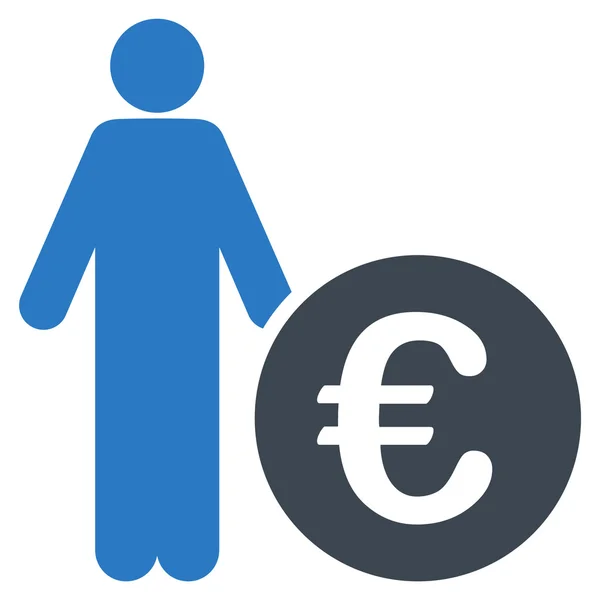 Euro Investor Icon — Stock Photo, Image