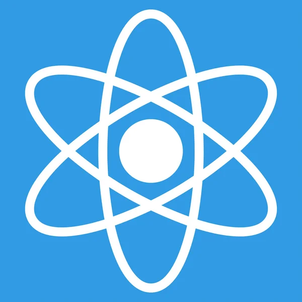 Atom Flat Icon — Stock Photo, Image