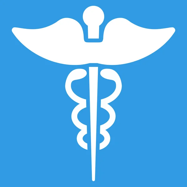 Caduceus platte pictogram — Stockfoto