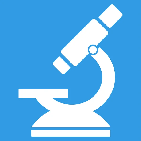 Ikon Mikroskop Datar — Stok Foto