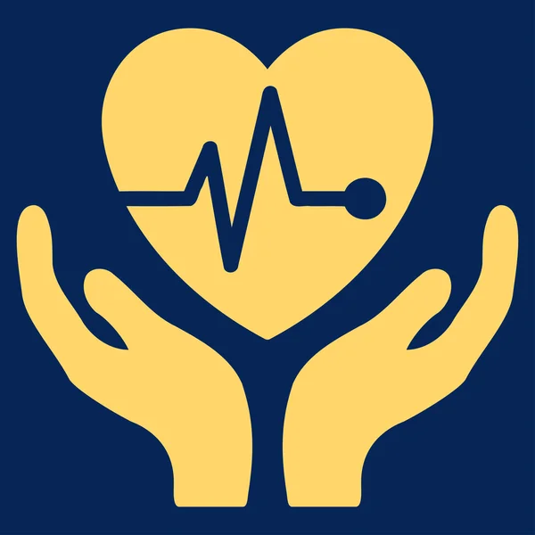 Cardiology Flat Icon — Stock Photo, Image