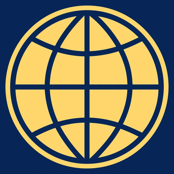 Globe Flat Icon — Stock Photo, Image