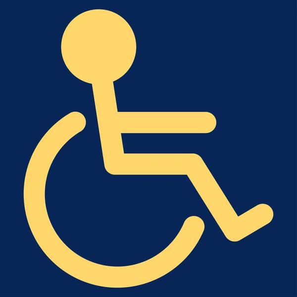 残疾人的平面图标 — 图库照片