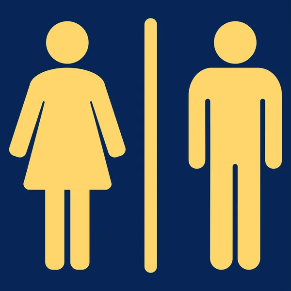 Toiletten platte pictogram — Stockfoto