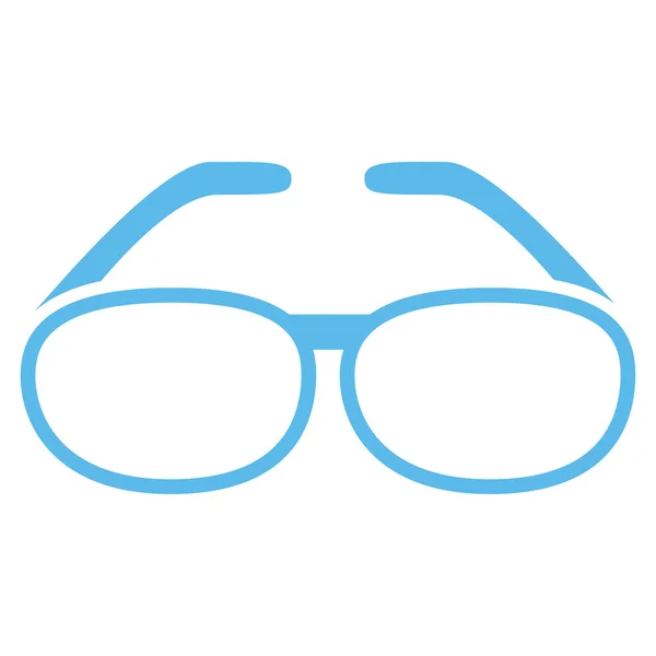 Plochá ikona s brýlemi — Stock fotografie