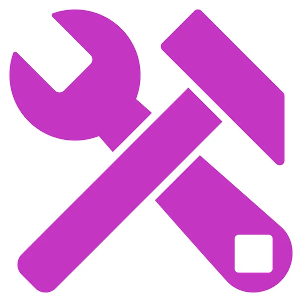 Hammer And Wrench Icon — Stock Vector