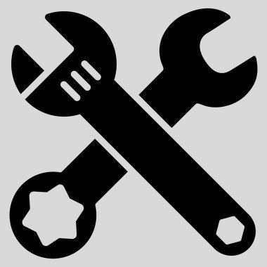 Düz İngiliz anahtarı simgesini