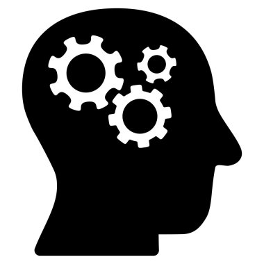 Akıl düz simgesi
