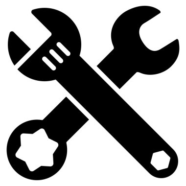 Düz İngiliz anahtarı simgesini