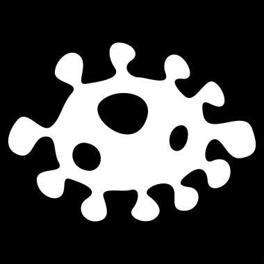 Bakteri düz simgesi