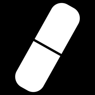 Kapsül düz simgesi