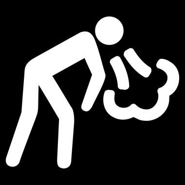 Düz simgesi öksürük