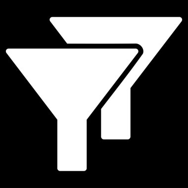 Filtreler düz simgesi