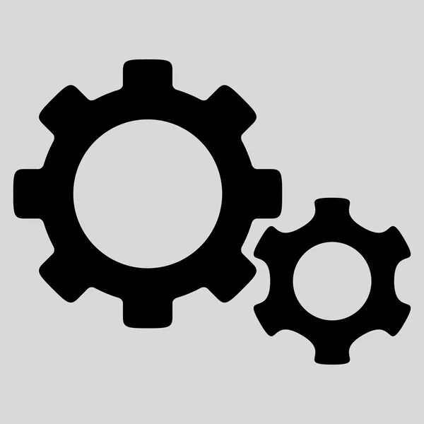 Engrenagens ícone plano —  Vetores de Stock