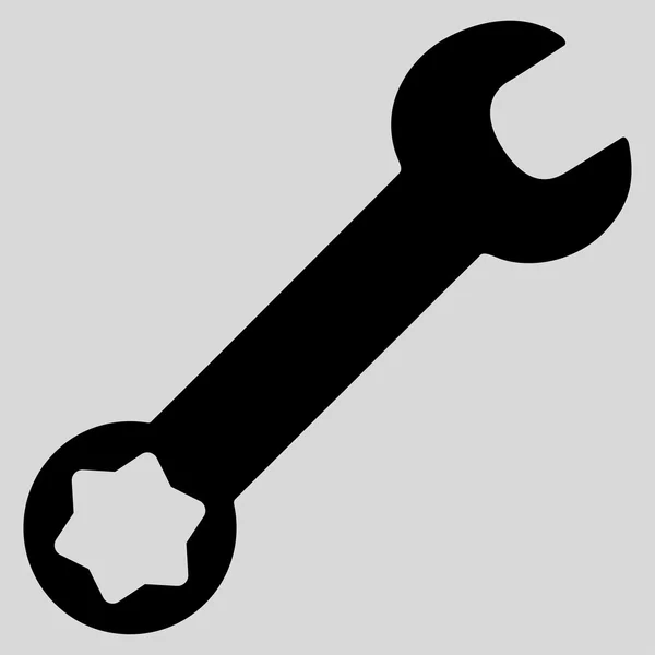Плоский значок гайкового ключа — стоковий вектор