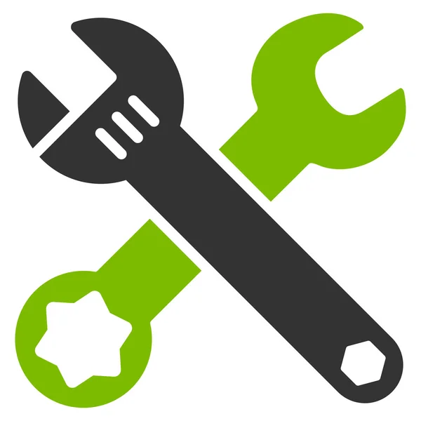 Llave Icono plano — Vector de stock