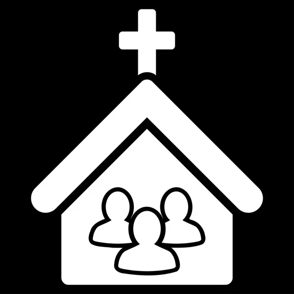 Iglesia Apartamento Icono — Vector de stock