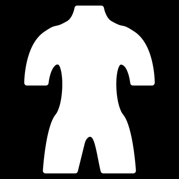 Körper flach Symbol — Stockvektor
