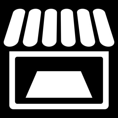 Dükkanı düz simgesi