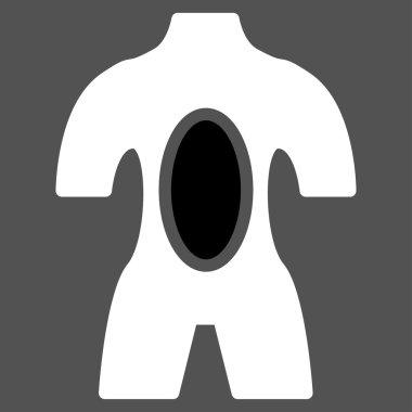 Anatomi düz simgesi